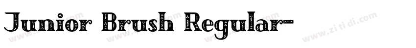 Junior Brush Regular字体转换